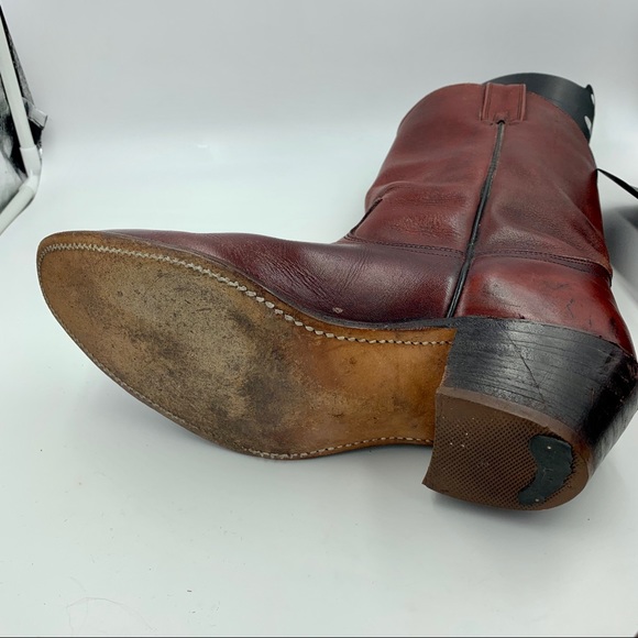 Men’s Vintage Oxblood Frye Boots - Picture 7 of 10